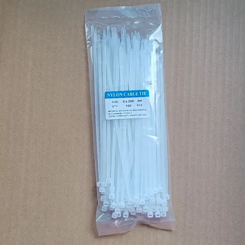 100PCS Nylon Zip Ties Self-Locking Heavy Duty UV Resistant Nylon Zip Tie Wraps