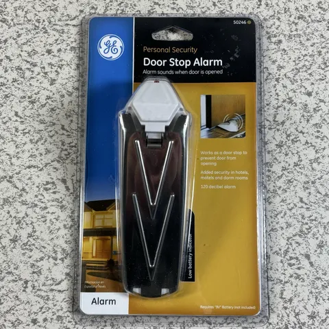 GE Personal Security Door Stop Alarm 50246 120 Decibel New Unopened Sealed
