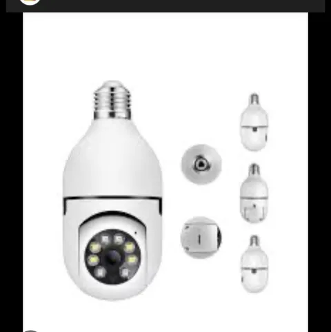 360° Panoramic Bulb Camera Wi-Fi Full Color Images Cloud Storage Mobile 