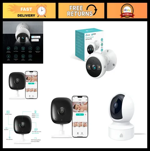 4MP 2K Wired Outdoor Security Camera & 2K QHD Pan/Tilt Indoor Camera Bundle