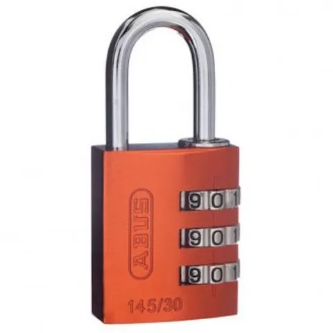 ABUS 30mm -Combination Padlocks-School Locker Padlock-ORANGE-14530ORG
