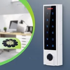 HOMSECUR Door Access Control Lock Fingerprint Touch Keypad DC12V With 10pc Cards