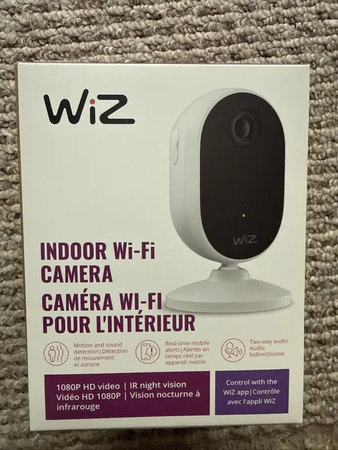 WiZ Indoor Wi-Fi 1080p Surveillance Camera Night Vision Motion 2-Way Alexa