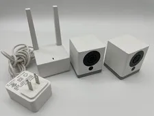 Wyze Cam Outdoor Camera Camera V2 Bundle with WVODB1 Base Station + 2 Cameras