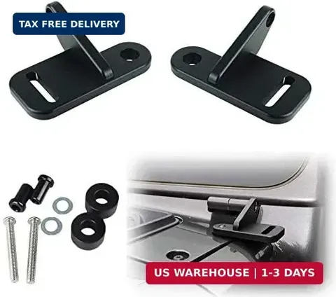 JL A-Pillar Windshield Hinge Mount Brackets Compatible with Jeep Wrangler JL JLU