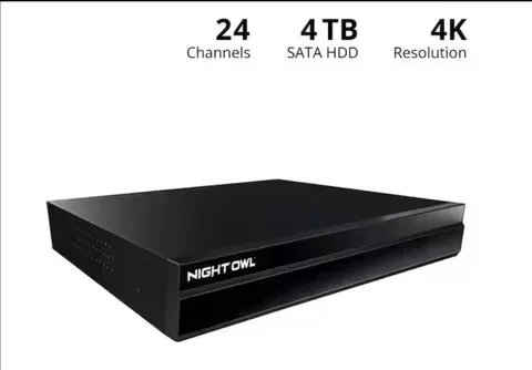 Night Owl NVR-FTN8-164 24Channel 4K Wired 4TB HDD 24 Devices NVR ONLY NO CAMERAS