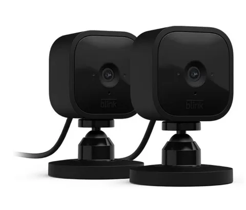 Blink Mini HD WiFi Indoor Plug-In IP Cameras, 2-Way Audio, Alexa, 2-Pack