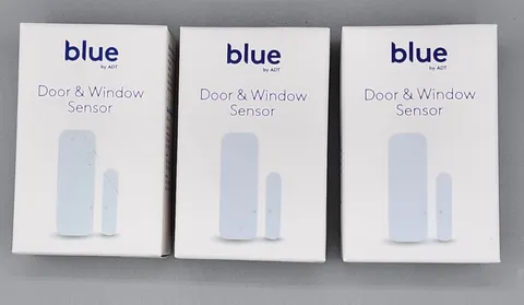Lot of 3 Blue by ADT Wireless Door and Window Sensor Model SSH1R0-29 New in Box