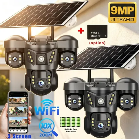 Camaras De Seguridad Para Exterior Solar WIFI Inalambrica Con Vision Nocturna US