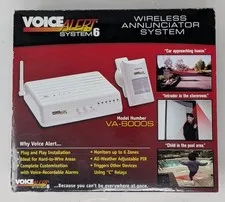 Voice Alert System 6 Wireless Annunciator System VA-6000S - New
