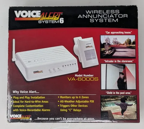 Voice Alert System 6 Wireless Annunciator System VA-6000S - New