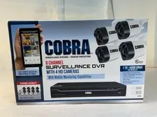 Cobra 63890 8-Channel Security Camera System with 4 HD Cameras