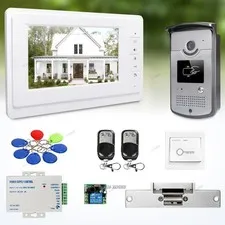 7inch Hands-free Video Door Entry Call System with Mute Mode for Home Security