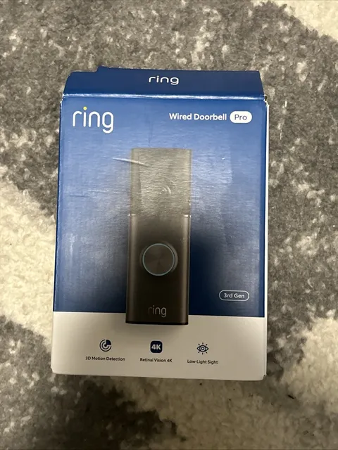 Ring Wired Doorbell Pro 4K (Newest Model) (3rd Gen), New