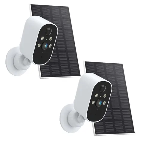 Solar Outdoor 3MP WiFi Camera Night Vision 2-Way Audio IP65 Waterproof Battery