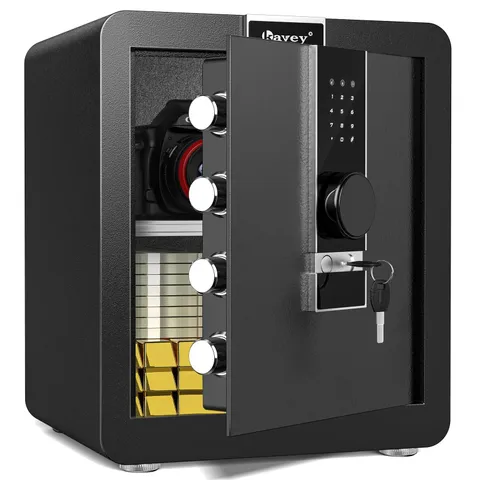 Kavey 1.8 Cub Fireproof Safe Box, Steel Security Safes with LCD Touch Screen ...