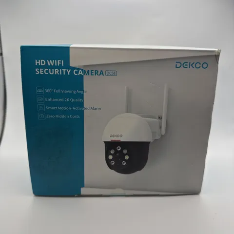Dekco HD 2K WIFI Security Camera DC5E New Open Box