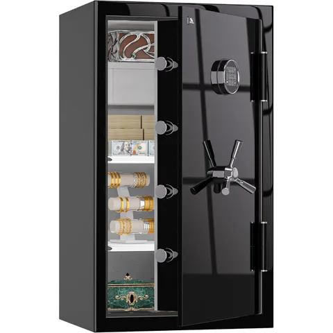 TIGERKING Fireproof Digital Safe, Water Resistant, Gloss Finish, Keypad Lock