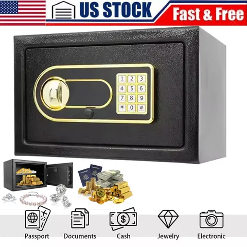Digital Electronic Safe Box Keypad Lock Security Home Office Cash Jewelry Gun US