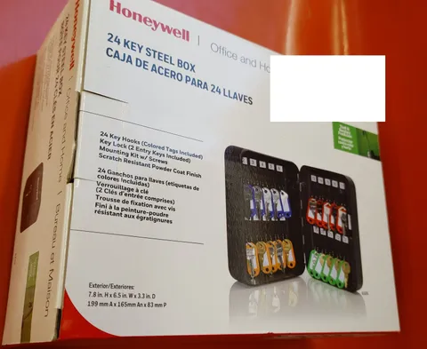 Honeywell 6105 24-Key steel steal Security Box can mount colored tags Black New