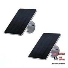 2 Pack Solar Panels Compatible with WYZE Battery Cam Pro, Solar 2 Pack-White