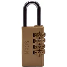 Scan NL1134 Brass Combination Lock 28mm