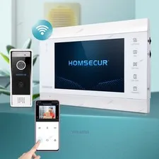 HOMSECUR 7" WIFI Video Door Phone Call Intercom Auto Snapshot Motion Detection