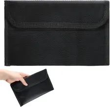 Fireproof Waterproof Money Bag Zipper Document Safe Pouch