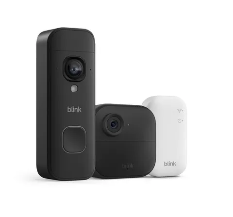 Blink Outdoor 4 & 2K Battery Doorbell Bundle w/ Sync Module Core (New)
