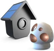 HTZSAFE Solar Driveway Alarm 1/2 Mile Long Range - 1 1 Receiver + 1 Sensor