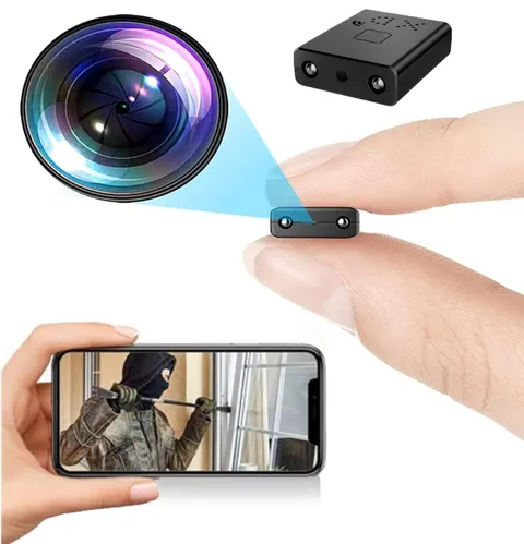 fabquality Mini WiFi Security Camera 1080p Full HD with Night Vision and Moti...