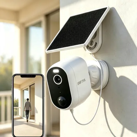 INFIYA Z1 2K 100% Wireless Solar Security Camera Outdoor Color Night Vision WiFi