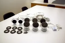 Google Nest Camera Outdoor and Indoor Complete Lot with Starling Home Hub-TESTED