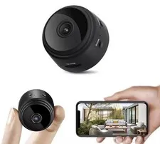 WiFi IP/Network Indoor Surveillance Camera HD 16:9 Wireless Wi-Fi Black