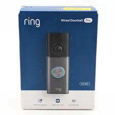 Ring Wired Doorbell Camera Pro 3rd Gen 4K w/10x Zoom & Night Vision (5DFYA2)