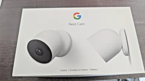 Google Nest Security Indoor Outdoor Cameras G3AL9 (Snow) 2-Pack with box