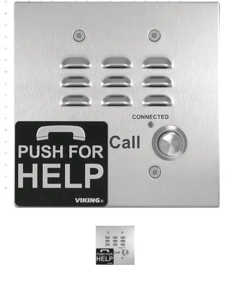 VIKING E-1600-32A-EWP Emergency Dialer ADA compl. w/ weather prot, stainless