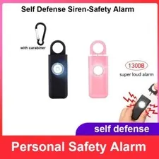 Self Defense Siren Personal Security Alarm Keychain With SOS LED Light Protect