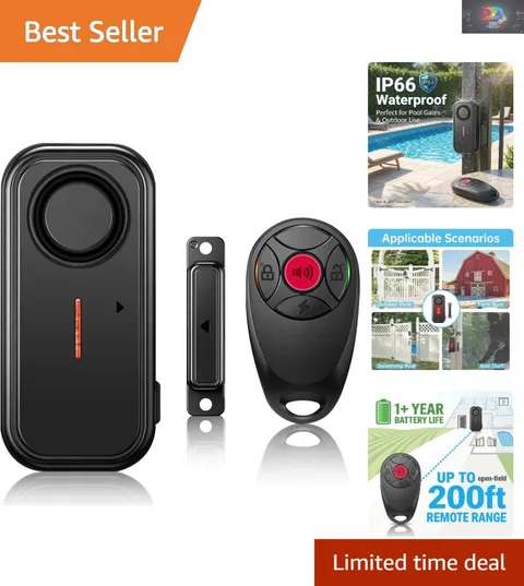 Upgraded Remote-Controlled Window & Door Alarm for Child & Home Safety