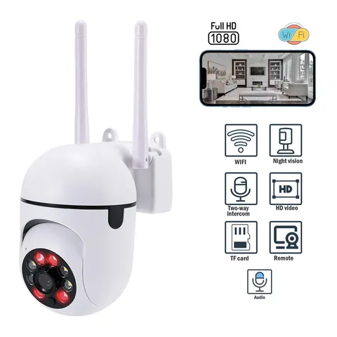 Wireless WiFi Security Camera System 2K Smart Out/Indoor Night Vision Wired Cam