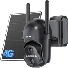 4G LTE Cellular Security Camera No WiFi Solar Outdoor Night Vision With SIM Card