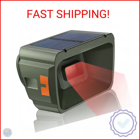Chtoocy 1/2 Mile Long Range Solar Wireless Driveway Alarm Outdoor Weather Resist