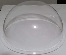 Acrylic Dome/Plastic Hemisphere - Clear - 15" Diameter, 3/4" Flange with No P...