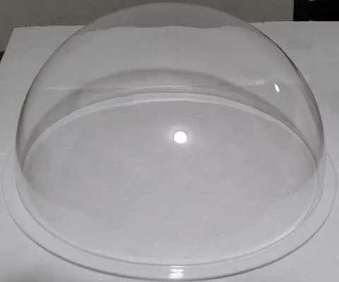 Acrylic Dome/Plastic Hemisphere - Clear - 15" Diameter, 3/4" Flange with No P...