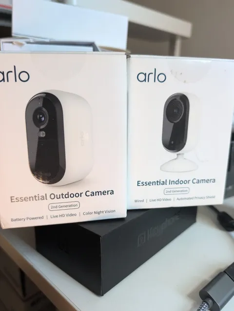 arlo camera Indoor And Outdoor Camera 1 Of Each. 2nd Generation.