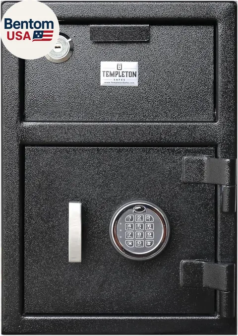 T862D Standard Depository Safe with Electronic Keypad Combination & Key Backup, 