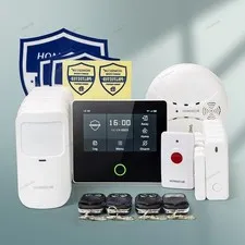 HOMSECUR Wireless WIFI 4G 2G LCD Home Security Alarm System+PIR+5*Door Sensor