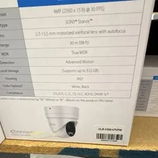 ClareVision CLR-V200-4TVFW 4MP IP Turret Camera White Varifocal WDR Motion
