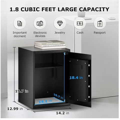 Combination Lock Safe Box for Home, Office, Cash, Valuables