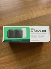 Blink Outdoor 2K+ (Newest Model) Wireless 2 Camera Smart Security System Black